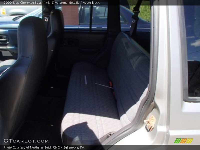 Silverstone Metallic / Agate Black 2000 Jeep Cherokee Sport 4x4