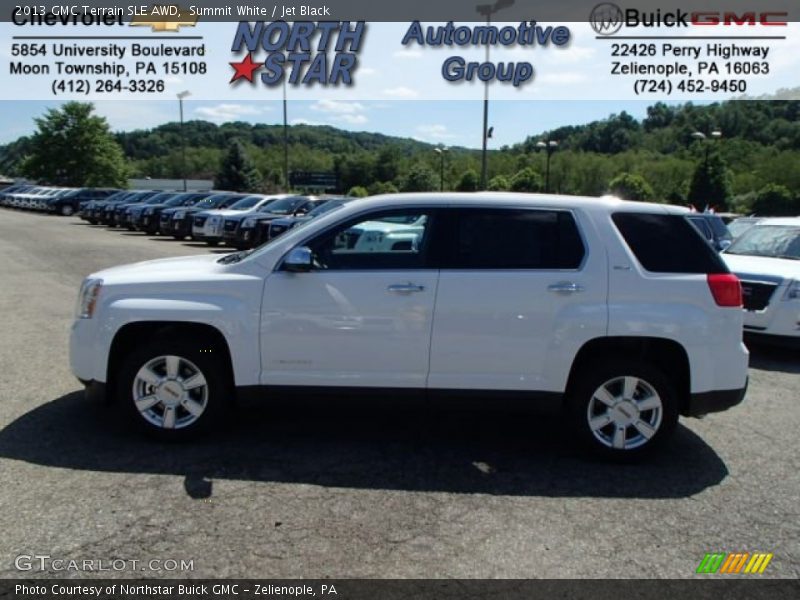 Summit White / Jet Black 2013 GMC Terrain SLE AWD