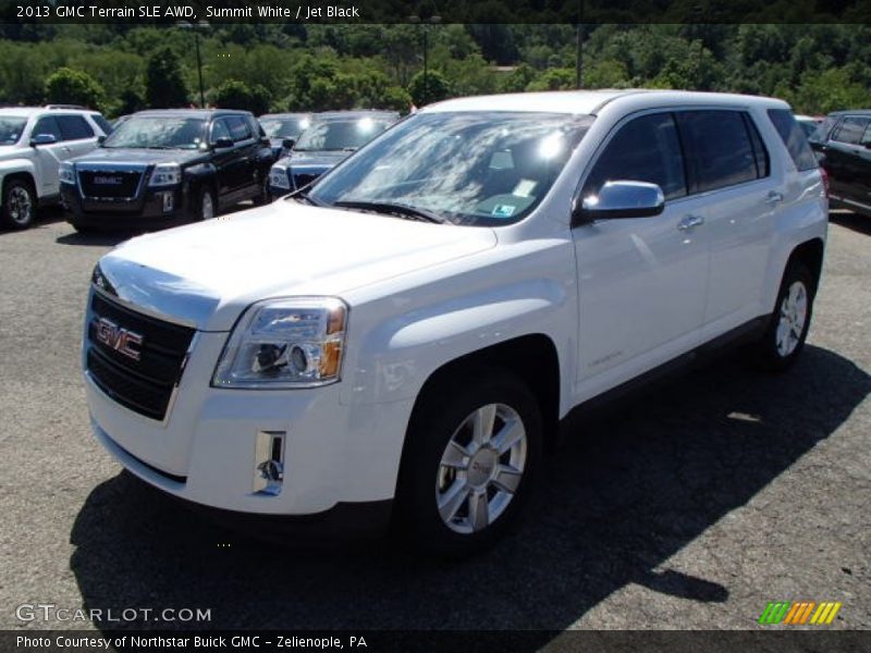 Summit White / Jet Black 2013 GMC Terrain SLE AWD
