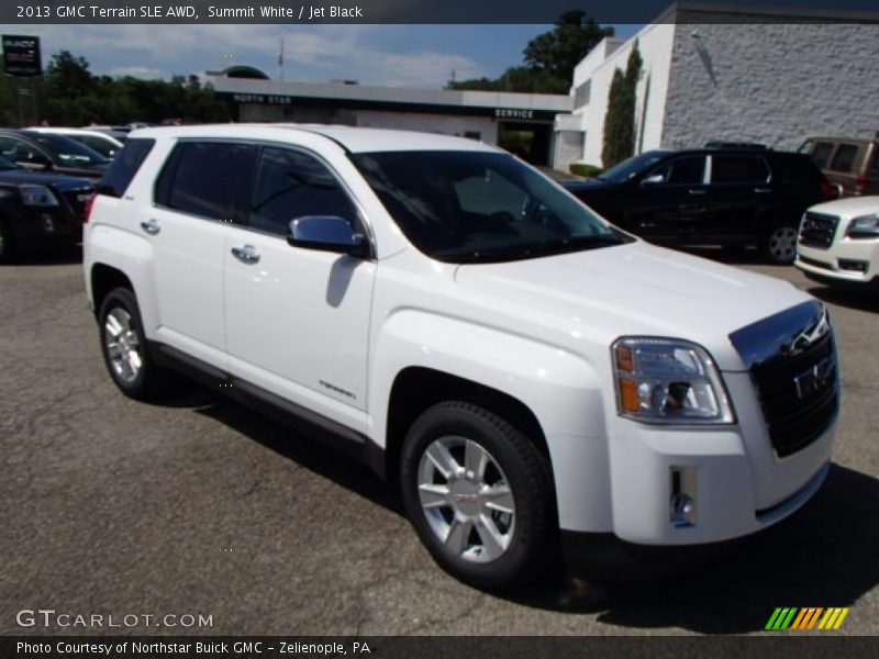 Summit White / Jet Black 2013 GMC Terrain SLE AWD