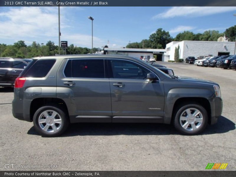 Gray Green Metallic / Jet Black 2013 GMC Terrain SLE AWD