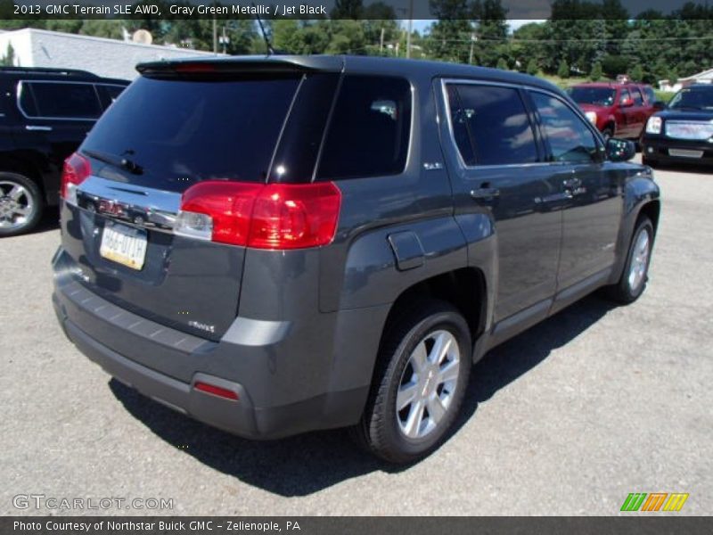 Gray Green Metallic / Jet Black 2013 GMC Terrain SLE AWD
