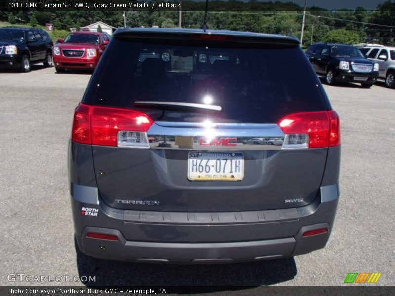 Gray Green Metallic / Jet Black 2013 GMC Terrain SLE AWD