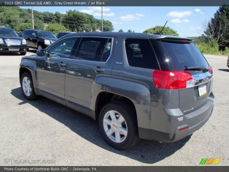 Gray Green Metallic / Jet Black 2013 GMC Terrain SLE AWD