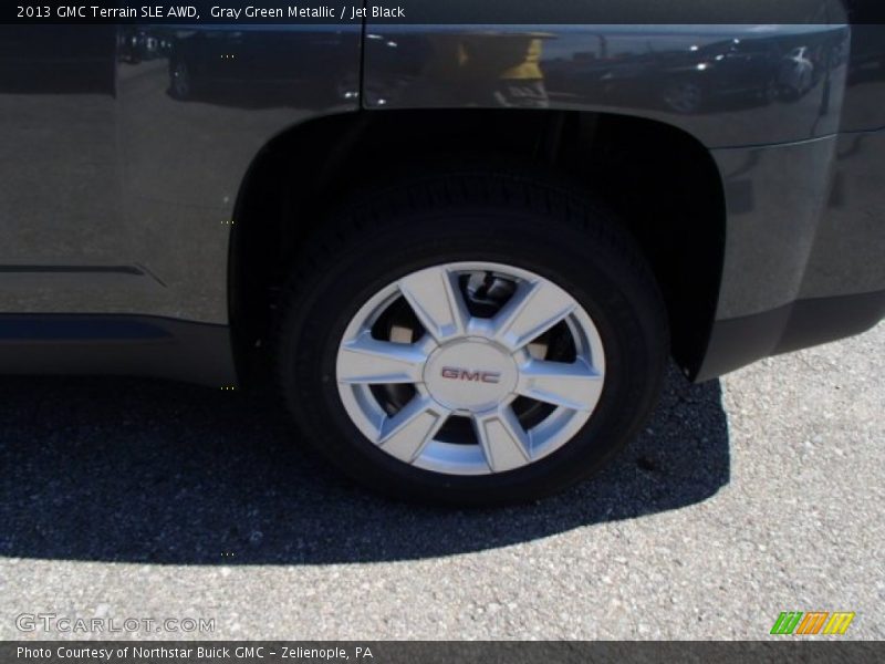 Gray Green Metallic / Jet Black 2013 GMC Terrain SLE AWD