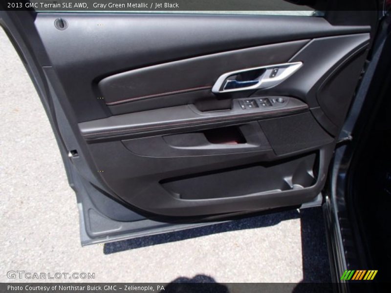 Gray Green Metallic / Jet Black 2013 GMC Terrain SLE AWD