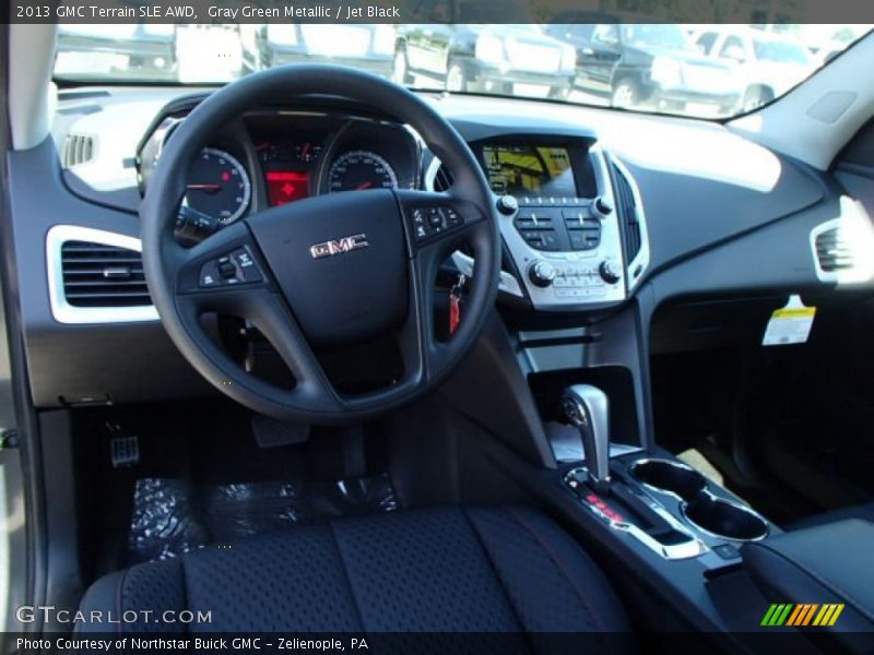 Gray Green Metallic / Jet Black 2013 GMC Terrain SLE AWD