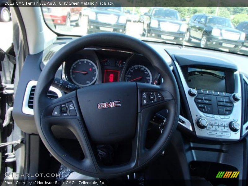 Gray Green Metallic / Jet Black 2013 GMC Terrain SLE AWD