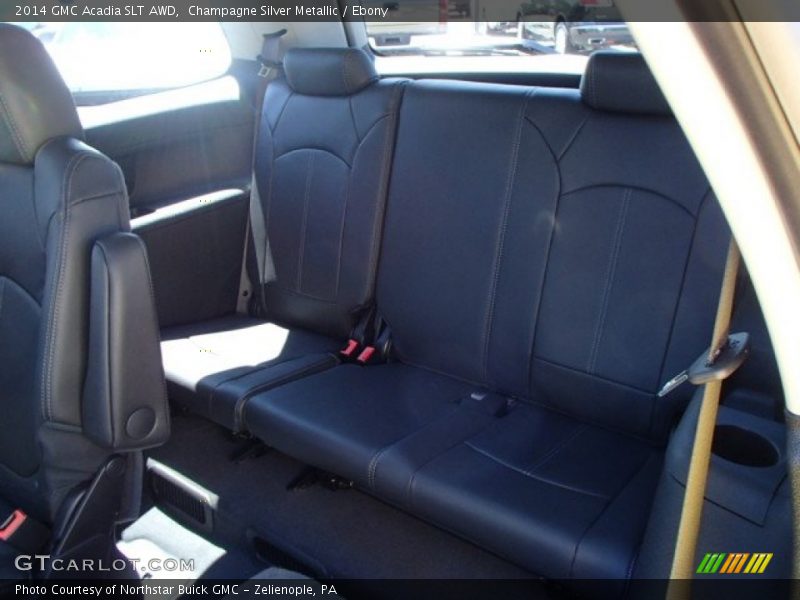 Champagne Silver Metallic / Ebony 2014 GMC Acadia SLT AWD