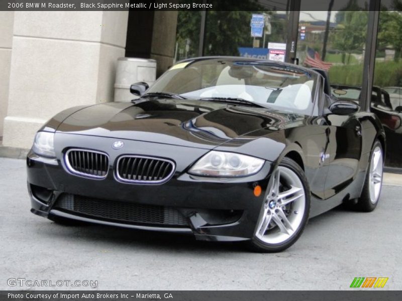Black Sapphire Metallic / Light Sepang Bronze 2006 BMW M Roadster