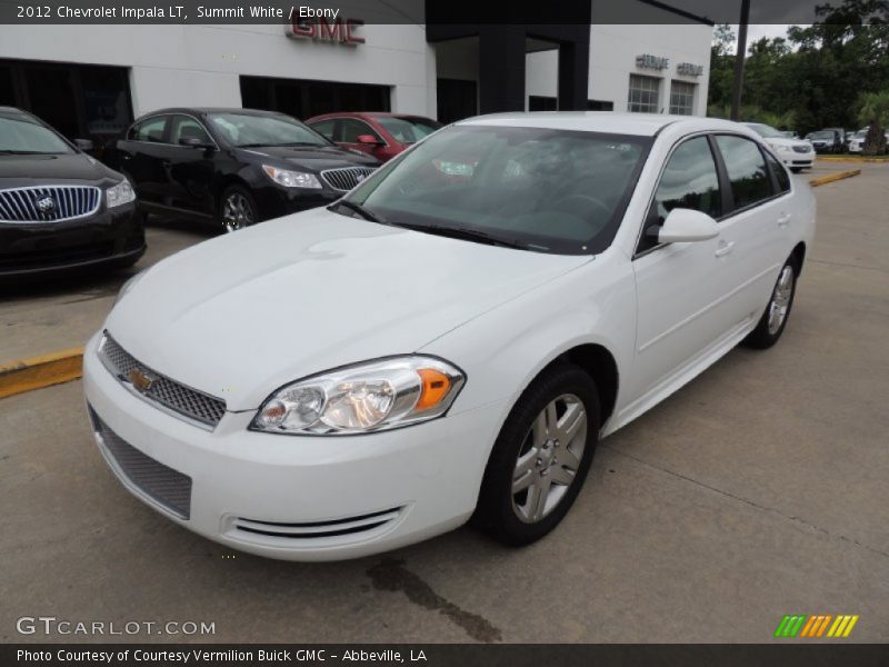 Summit White / Ebony 2012 Chevrolet Impala LT