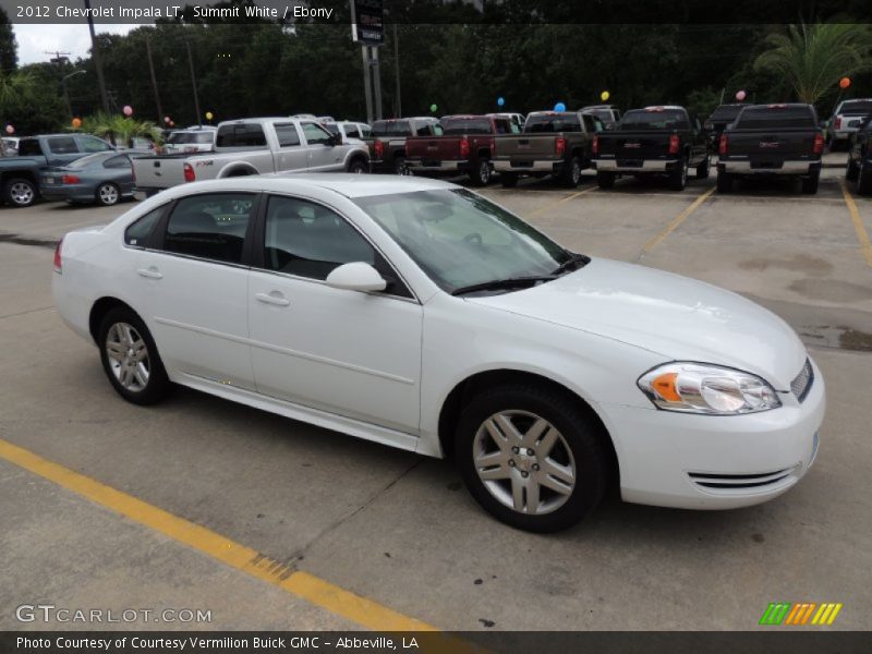 Summit White / Ebony 2012 Chevrolet Impala LT