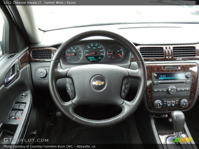 Summit White / Ebony 2012 Chevrolet Impala LT