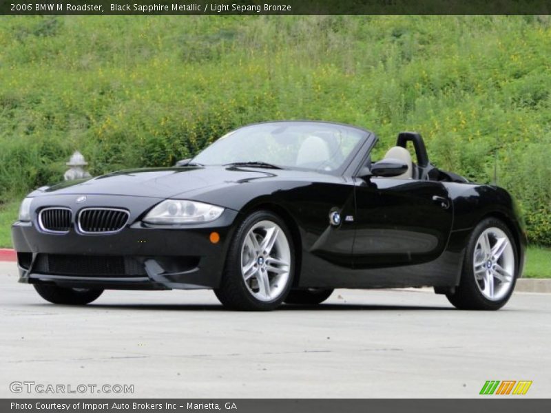 Black Sapphire Metallic / Light Sepang Bronze 2006 BMW M Roadster