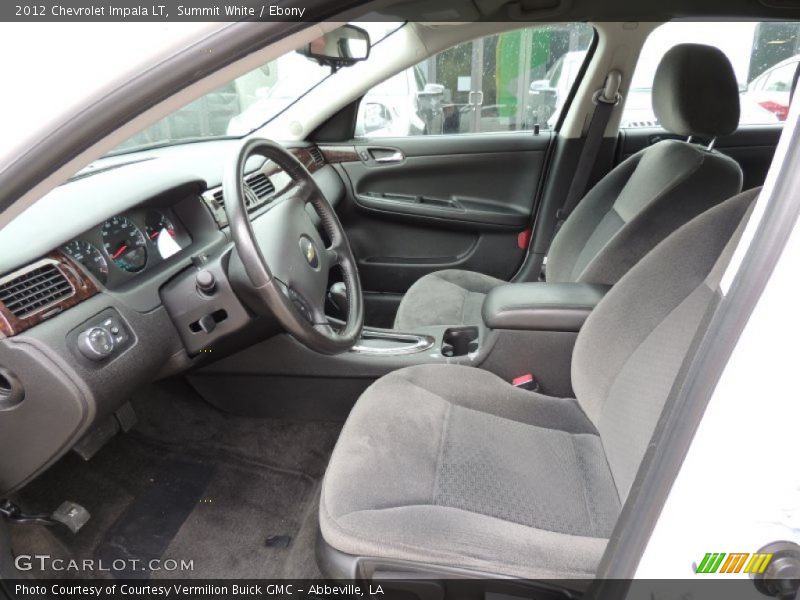 Summit White / Ebony 2012 Chevrolet Impala LT