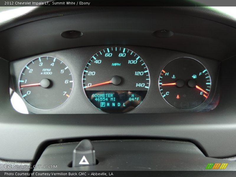 Summit White / Ebony 2012 Chevrolet Impala LT