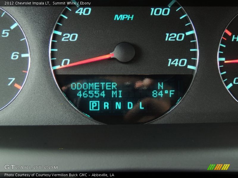 Summit White / Ebony 2012 Chevrolet Impala LT