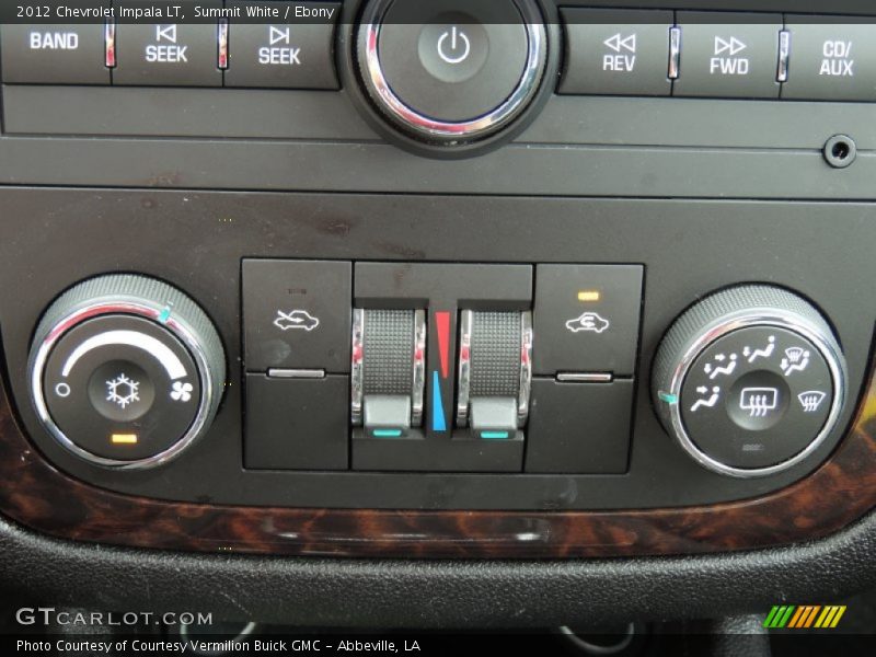 Summit White / Ebony 2012 Chevrolet Impala LT
