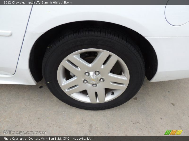 Summit White / Ebony 2012 Chevrolet Impala LT