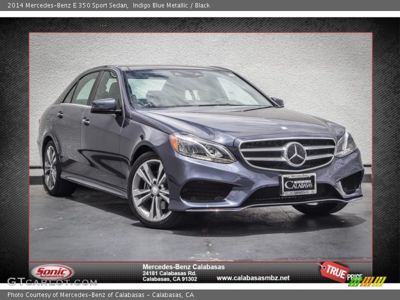 Indigo Blue Metallic / Black 2014 Mercedes-Benz E 350 Sport Sedan