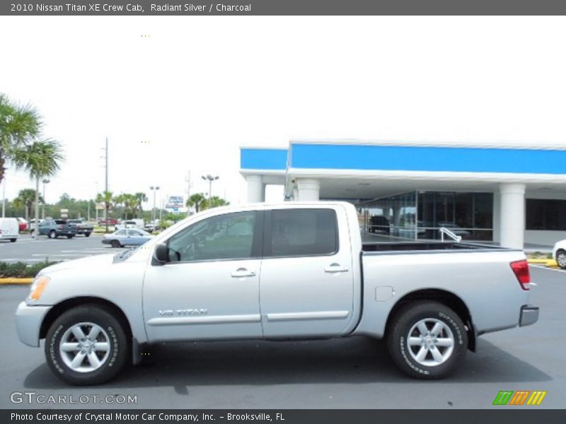 Radiant Silver / Charcoal 2010 Nissan Titan XE Crew Cab