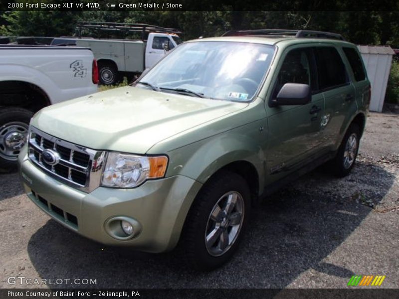 Kiwi Green Metallic / Stone 2008 Ford Escape XLT V6 4WD