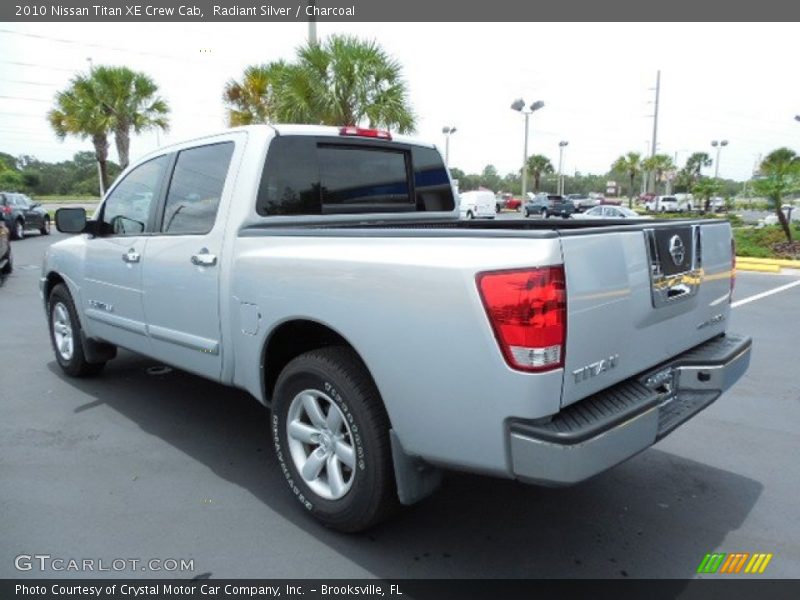 Radiant Silver / Charcoal 2010 Nissan Titan XE Crew Cab