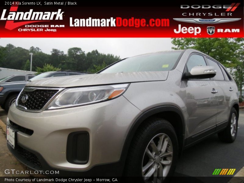 Satin Metal / Black 2014 Kia Sorento LX