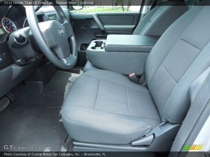 Radiant Silver / Charcoal 2010 Nissan Titan XE Crew Cab