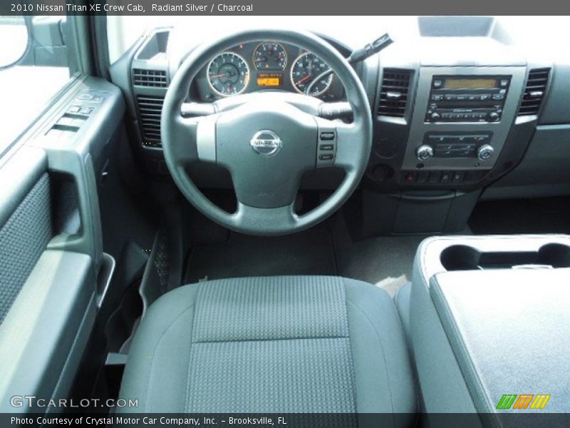 Radiant Silver / Charcoal 2010 Nissan Titan XE Crew Cab