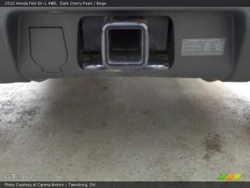 Dark Cherry Pearl / Beige 2010 Honda Pilot EX-L 4WD