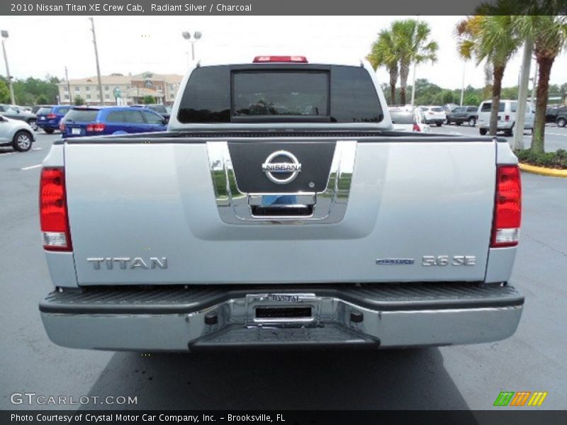 Radiant Silver / Charcoal 2010 Nissan Titan XE Crew Cab