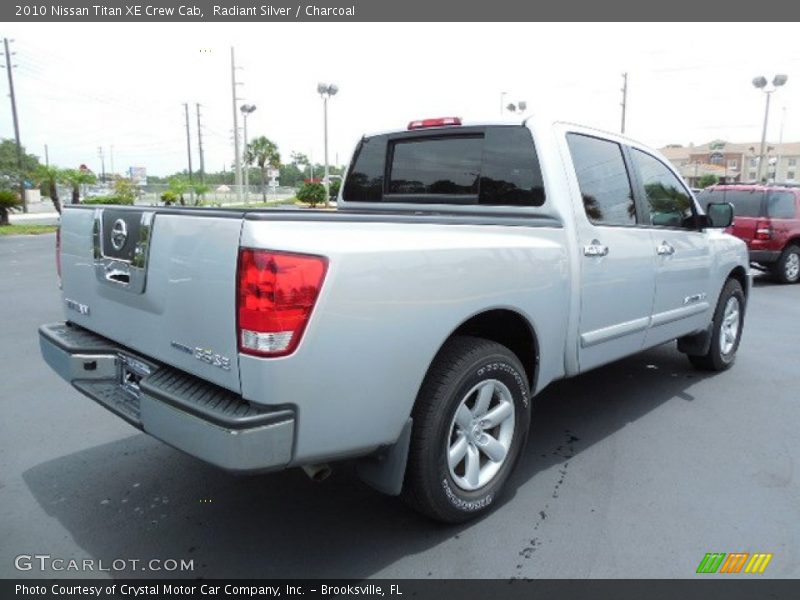 Radiant Silver / Charcoal 2010 Nissan Titan XE Crew Cab