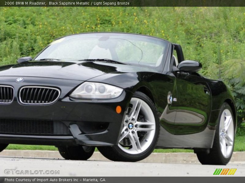 Black Sapphire Metallic / Light Sepang Bronze 2006 BMW M Roadster