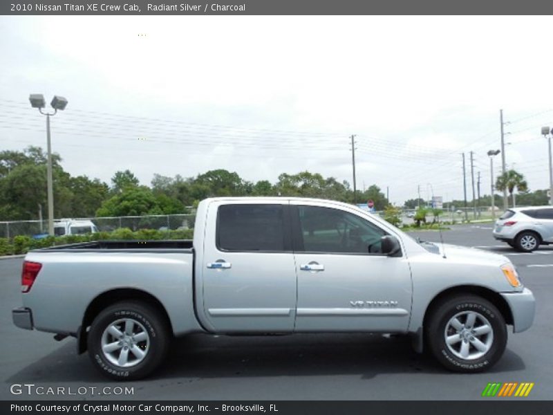 Radiant Silver / Charcoal 2010 Nissan Titan XE Crew Cab