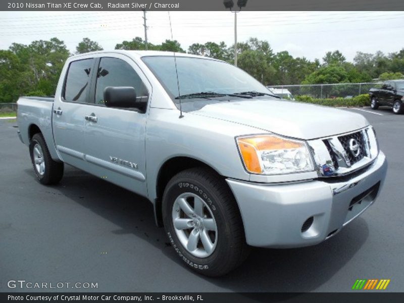 Radiant Silver / Charcoal 2010 Nissan Titan XE Crew Cab