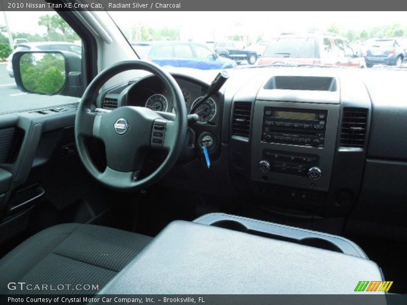 Radiant Silver / Charcoal 2010 Nissan Titan XE Crew Cab