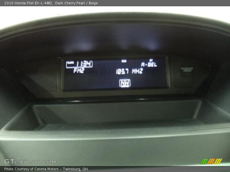 Dark Cherry Pearl / Beige 2010 Honda Pilot EX-L 4WD