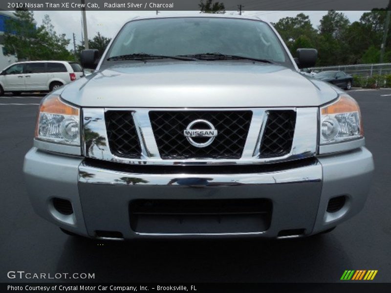 Radiant Silver / Charcoal 2010 Nissan Titan XE Crew Cab