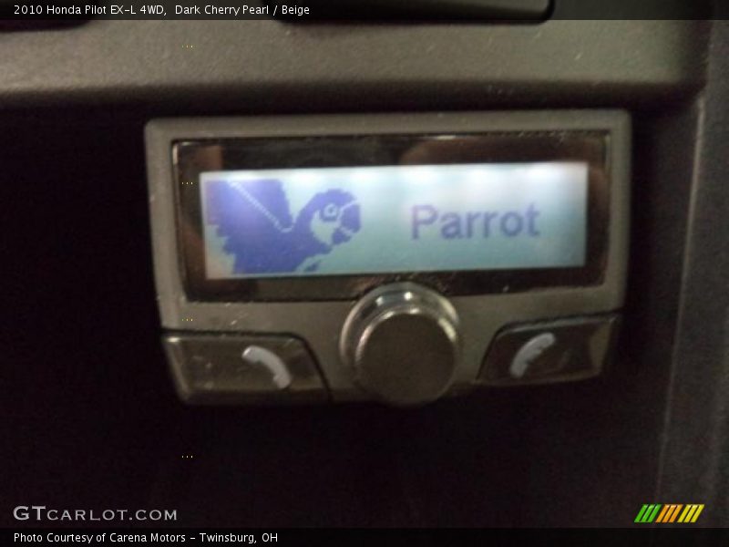 Dark Cherry Pearl / Beige 2010 Honda Pilot EX-L 4WD