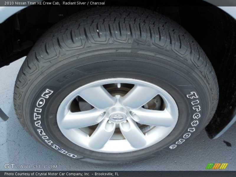 Radiant Silver / Charcoal 2010 Nissan Titan XE Crew Cab