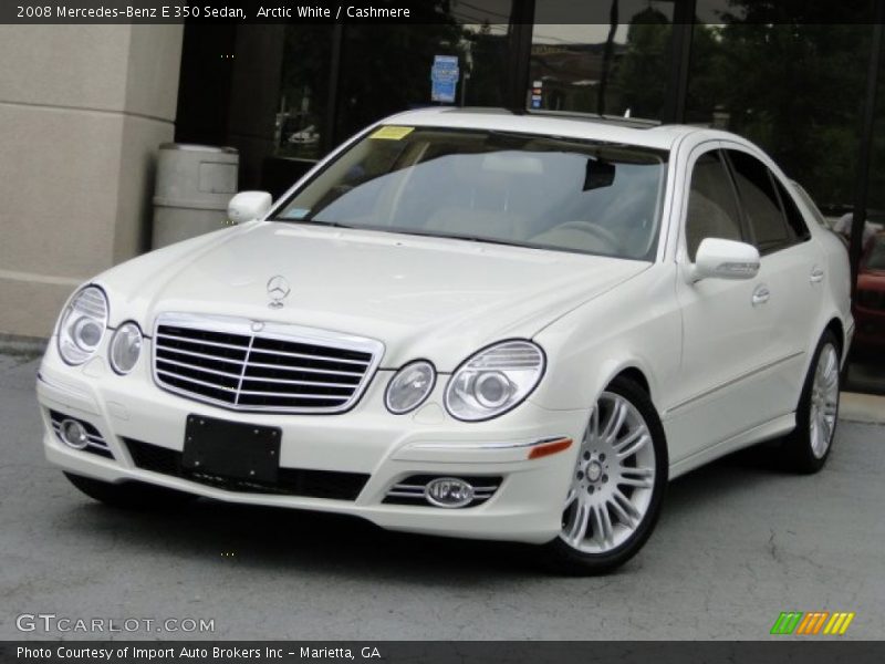 Arctic White / Cashmere 2008 Mercedes-Benz E 350 Sedan