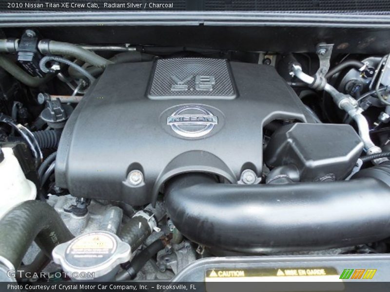 Radiant Silver / Charcoal 2010 Nissan Titan XE Crew Cab