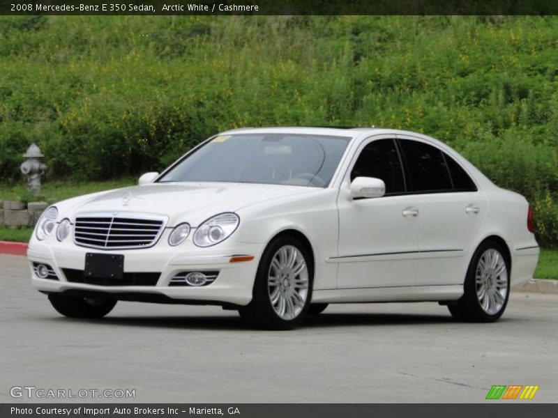 Arctic White / Cashmere 2008 Mercedes-Benz E 350 Sedan