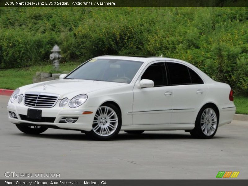 Arctic White / Cashmere 2008 Mercedes-Benz E 350 Sedan