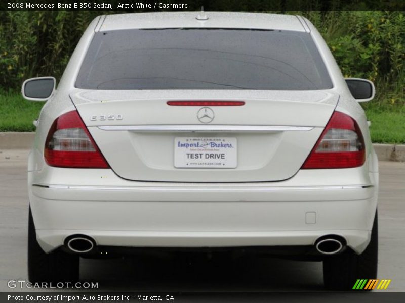 Arctic White / Cashmere 2008 Mercedes-Benz E 350 Sedan