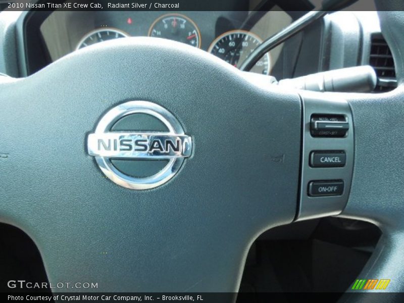 Radiant Silver / Charcoal 2010 Nissan Titan XE Crew Cab
