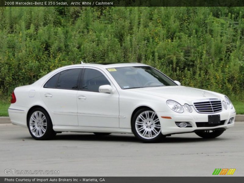 Arctic White / Cashmere 2008 Mercedes-Benz E 350 Sedan