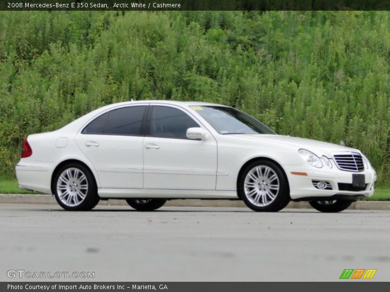 Arctic White / Cashmere 2008 Mercedes-Benz E 350 Sedan