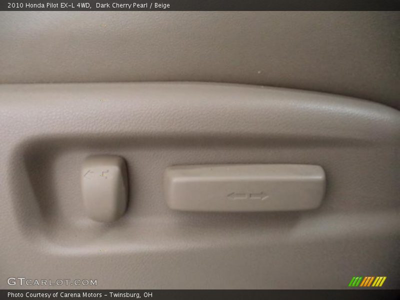 Dark Cherry Pearl / Beige 2010 Honda Pilot EX-L 4WD